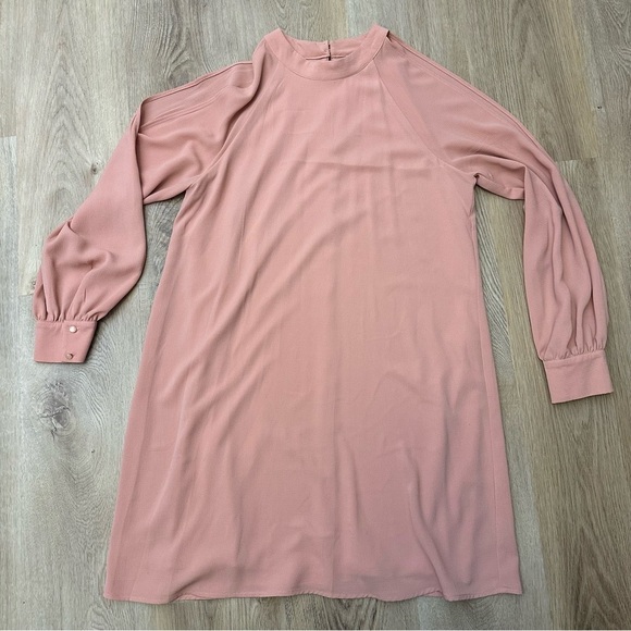 As U Wish Cold Shoulder Long Sleeve Dress Dusty Rose size M - Picture 5 of 8